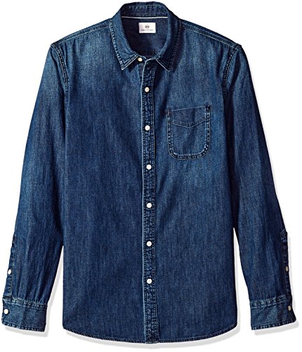 AG Adriano Goldschmied Men's Nelson Long Sleeve Denim Shirt Shirt, -7 Years Still, M