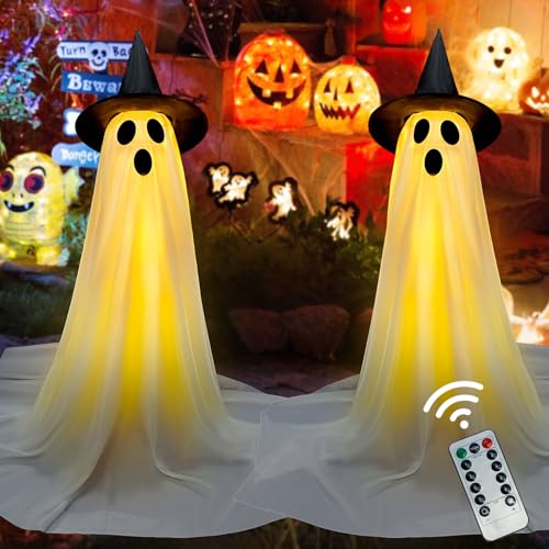 Halloween Decorations Outdoor & Indoor Decor - 2 Pack 59-inch Remote...