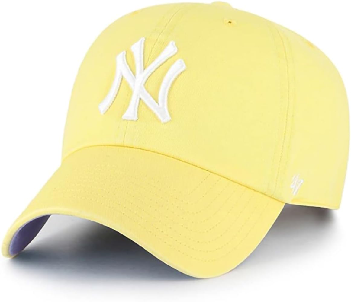 '47 New York Yankees Primary Logo Ballpark Clean Up Dad Hat Baseball Cap - Multiple Colors