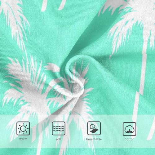 Cotton Girls Underwear Toddler White Palm Tree Mint Green Little Girl Panties Funny Briefs Undies Kids 2t3