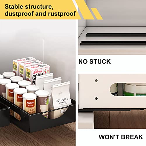 Dinves Pull Out Drawers For Kitchen Cabinets, Slide Out Metal Drawer Shelf, Pull Out Cabinet Organizer, Under Sink Organizers In Kitchen, Pantry, Bathroom #TOP6