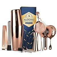 Algopix Similar Product 17 - ALOONO 11Piece Copper Boston Cocktail