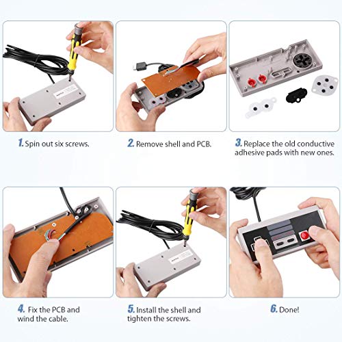 image for AGPTEK NES Classic Edition Mini Controller with 11.8FT Cable for Ninte