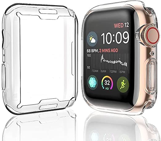 PEFKO PSS93 Flexible Shocked Proof Silicone TPU Watch Case Cover with Screen Protector Temper Compatible with Apple iWatch Series Ultra 8 7 6 5 4 3 2 1 SE (45MM, Transparent) (B0BMQPPQ7W) Amazon Price History, Amazon Price Tracker