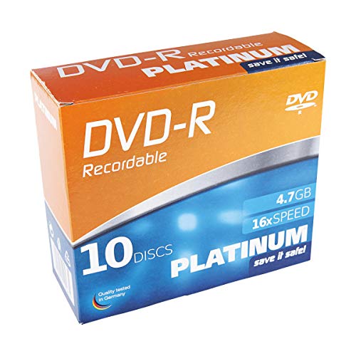 Preisvergleich Produktbild Platinum DVD-R 4,7GB 16x 10er Slimcase 102567