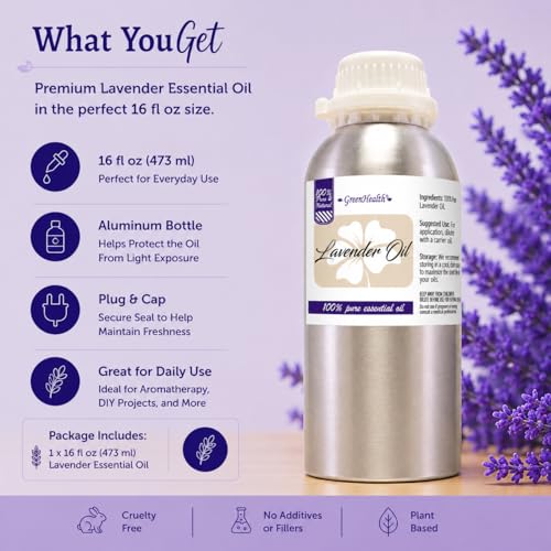 Aceite Esencial de Lavanda 473 ml en Botella de Aluminio miniatura 3