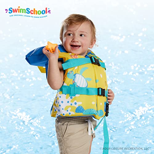 Image of Aqua Oceans 7 Life Jacket for Kids - US Coast Guard Approved Life Vest for Infant, Child & Youth Boys and Girls, Open-Side PFD for Boating, Swimming & Water Sports