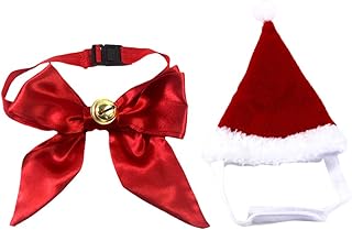 Set Cat Collar Bow Christmas Pet Bow Tie Dog Santa hat Costumes for Kids Dog Christmas Costume cat Santa hat pet Christmas Costumes Christmas Cat Collars Pet Dog Birthday hat Child