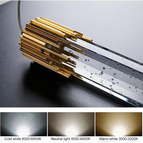 Lámpara de cristal de 3W que soluciona la falta de espacio en mesitas de noche modernas 7