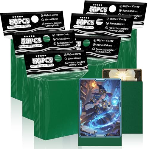 Pochettes vertes mates pour cartes de collection Finition Premium