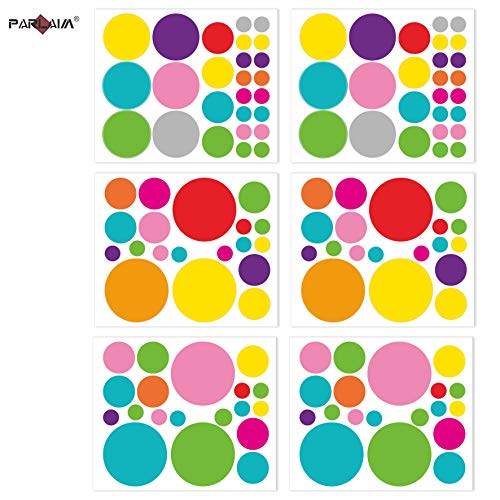 Parlaim Wall Stickers For Bedroom Living Room, Polka Dot Wall Decals For Kids Boys And Girls (130 Circles) #TOP5
