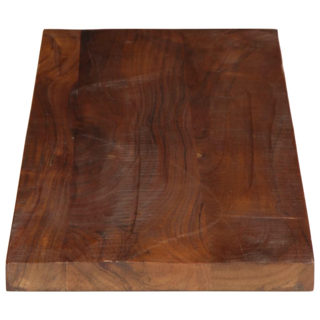 Prostokątny blat stołu 90 x 20 x 3,8 cm z litego drewna pochodzącego z recyklingu do jadalni, kuchni, biura, na zewnątrz, do ogrodu, renowacji DIY, solidne akcesoria do budowy stołu i
