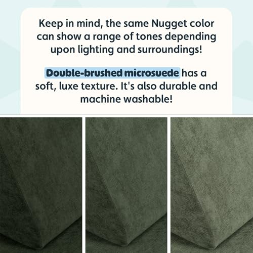 Image of Nugget - The Original Play Couch for Kids - Modular Foam Children's Sofa for Playroom, Imagination, & Creative Open Ended Play - Washable & Convertible Playroom Furniture, Willow