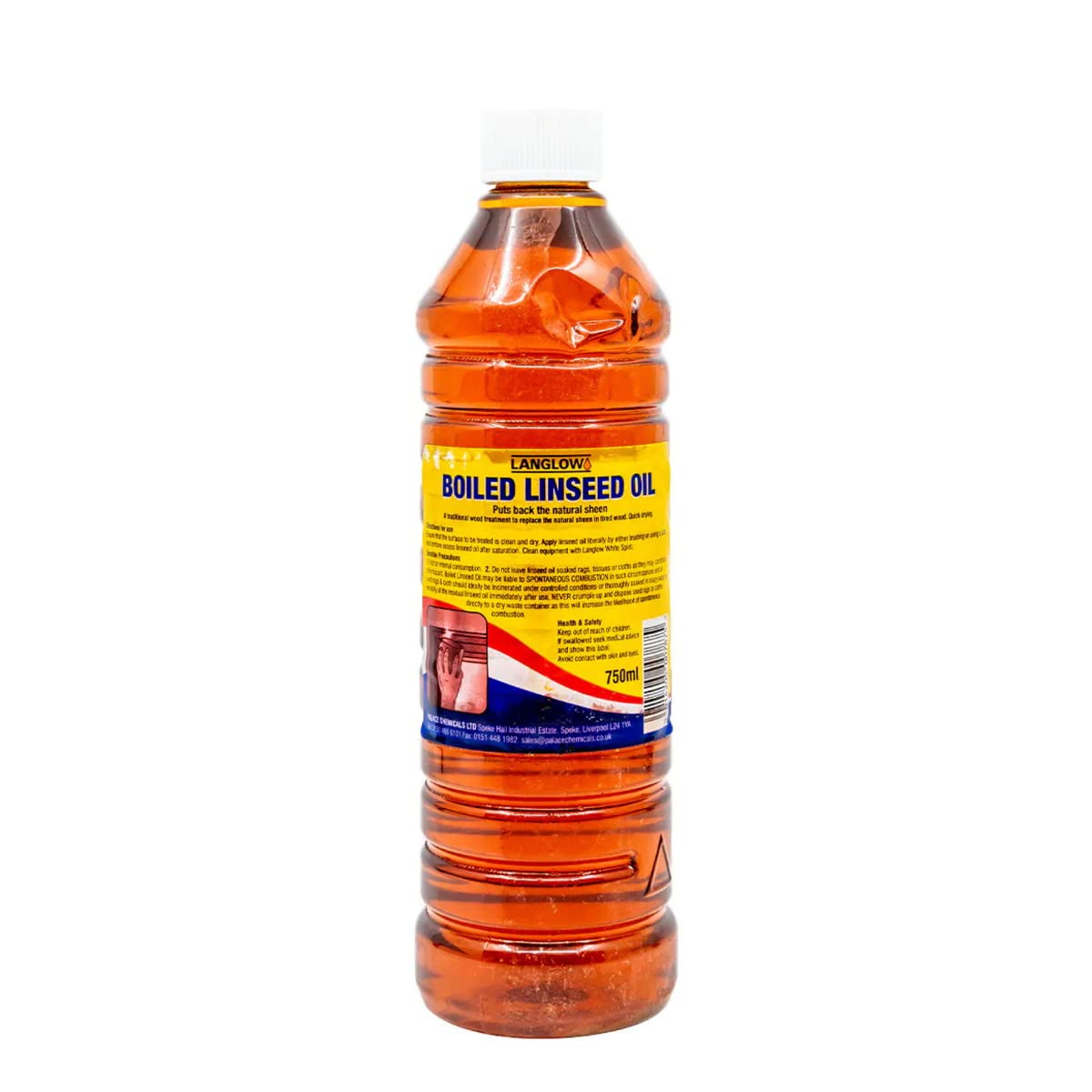 Langlow Nourish & Protect Boiled Linseed 750ml Oil used for Wood Finishing etc.