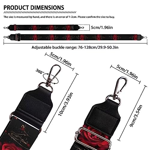 Jeiento Wide Purse Strap Wide Shoulder Strap Adjustable Replacement Belt Soft Guitar Shoulder Straps for Women Girls Gifts4