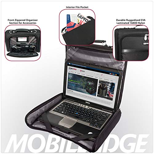 Image of Mobile Edge Express 2.0 Laptop Briefcase Bag for Men and Women for 14 inch PC and Compatible with MacBook 15 inch, MEEN211