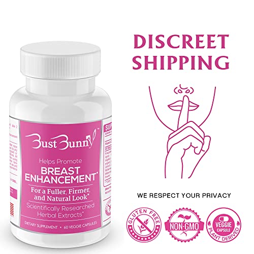 Bust Bunny Breast Enhancement Pills - Vegan Friendly - 3 Month Supply | #1 Natural Way To A Fuller, Firmer Look #TOP3
