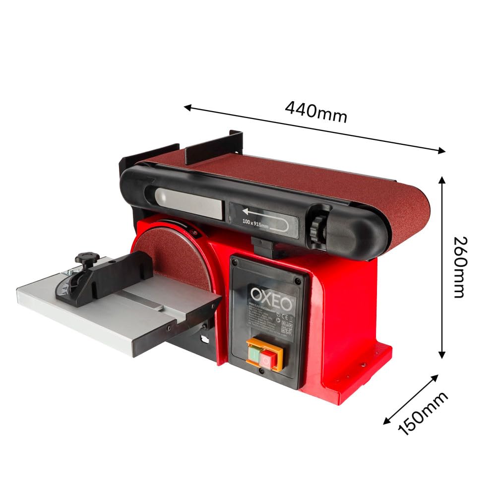 Oxeo - Ponceuse à bande et à disque stationnaire 'CombiMax' 370w - combiné ponceur - 2980tr/min