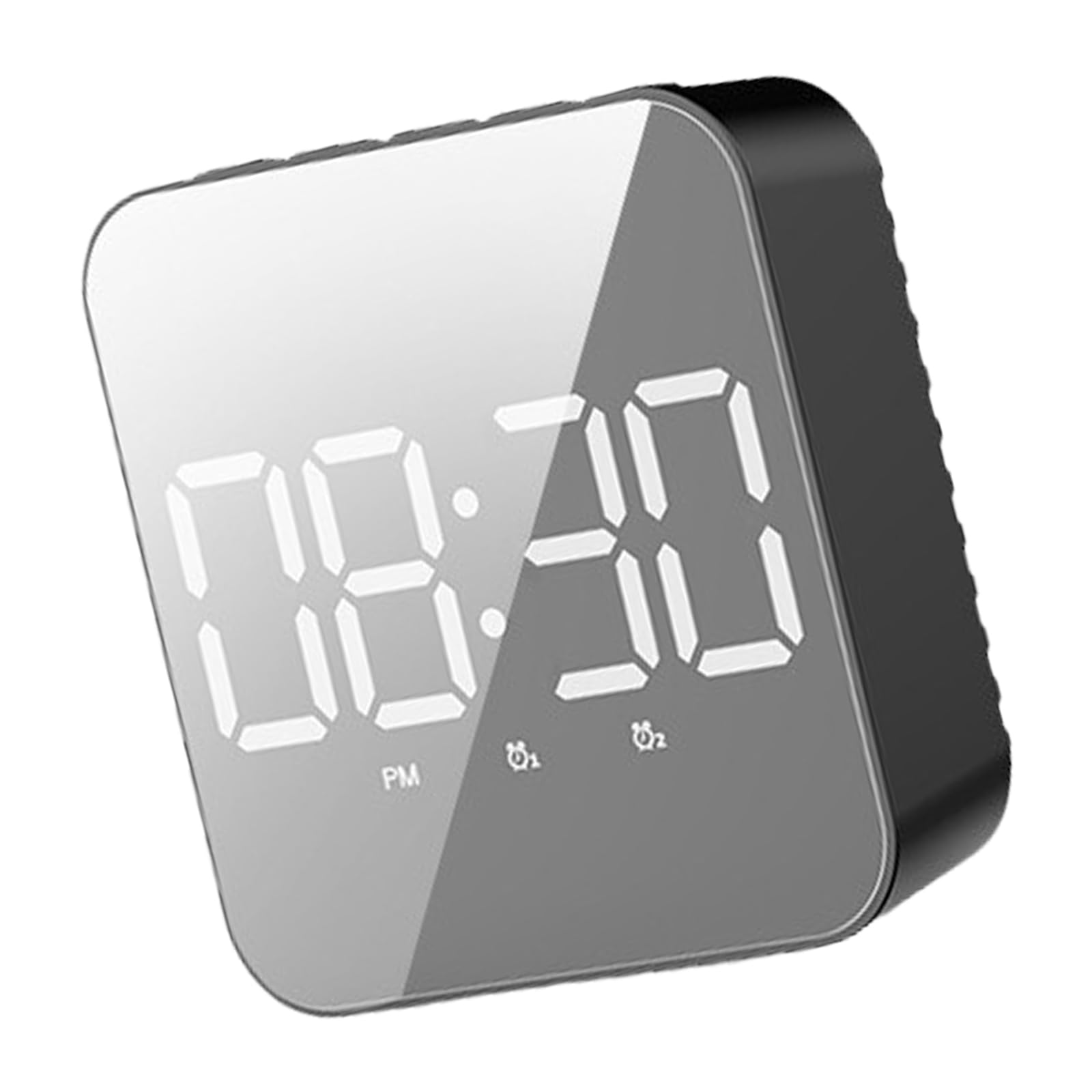 Kalttoy Voice Controlled LED Digital Mirrored Clock with Accurate Timekeeping and Temperature for Home and Use Brightness Clock