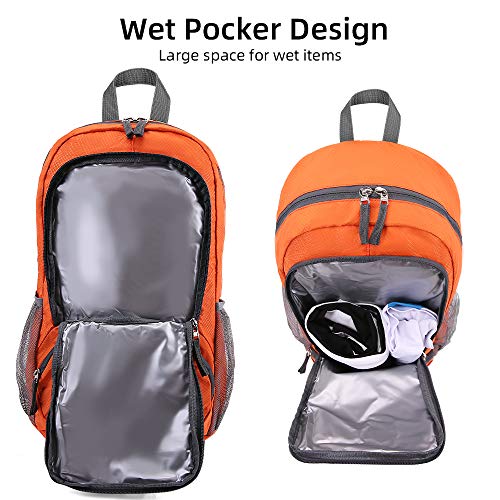 35L Lightweight Foldable Waterproof Packable Travel Small Hiking Backpack Daypack for men women - Image 7