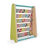 Janod J08006 Baby Forest Wooden Abacus Toy, English Version