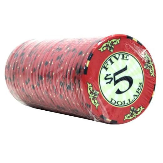 Brybelly 25 $5 Scroll 10 Gram Ceramic Casino Quality Poker Chips
