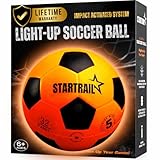 Light Up Soccer Ball, Glow in The Dark Ball NO 5, Soccer Gifts for Boys 8-12, 12-14 Year Old, Kids & Teens Gift Ideas, Sports Toys for Boy & Girl Ages 8 9 10 11 12 13 14 15, Glowing Outdoor Activity