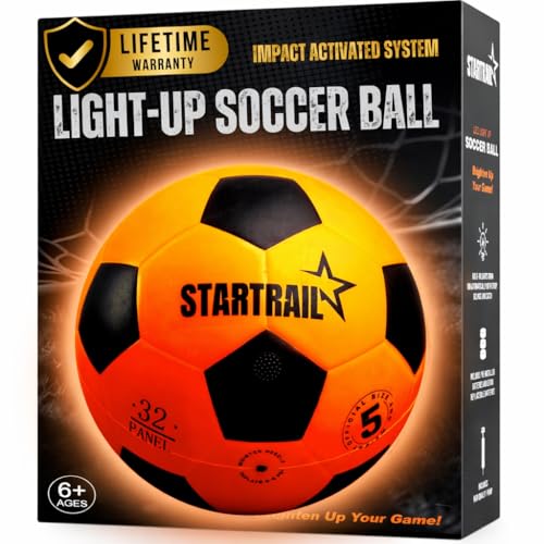 Glow Soccer Ball No 5 for Kids & Teens