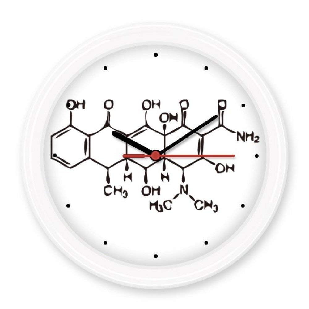 Horloge structure illustration chimie cadeau idéal pour étudiants