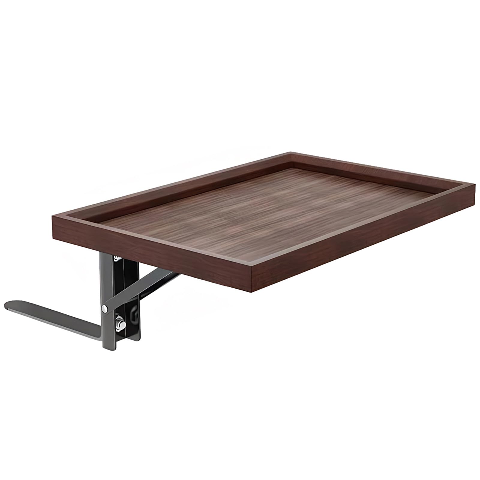 QUNZIDRESS Wooden Bunk Bedside Caddy Tray 12.91x8.66in, No-Drill Attachable Nightstand Organizer, Bedside Storage Tray for Dorm Loft Beds, Bunk Beds & Kids’ Room