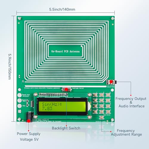 783hz nature sleep aid amp healing frequency device  adjustable schumann resonance generator 001hz-200khz for stress relief relaxation meditation yoga  usb powered