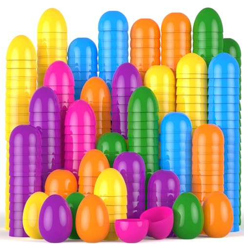 Vibrant Fillable Plastic Easter Eggs Assortment 2.36”, 48 Pcs Col...