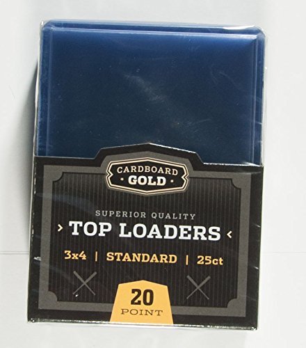 Case of 1000 Cardboard Gold TOP-LOAD 3X4 COLOR EDGE TRADING CARD HOLDER -CLEAR