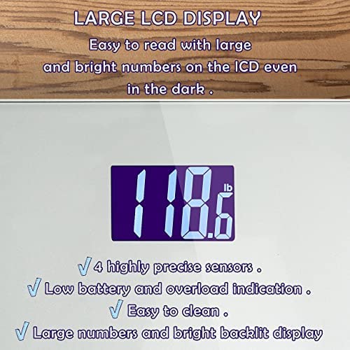 Digital Body Weight Bathroom Scale Smart Scale Step-On Technology With Easy Read Lcd (Up To 400 Pounds) Perfect Digital Home Scale, Highly Accurate Scale For Body Weight By Moss And Stone #TOP2