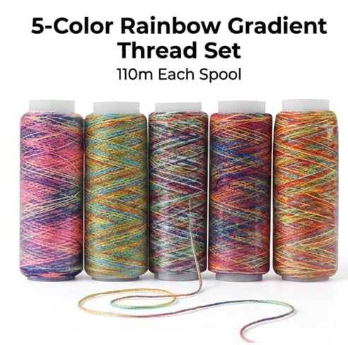 Hilo para coser bordar y acolchar multicolor 110m x5 miniatura 4