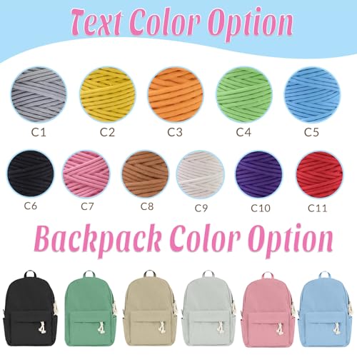 Personalized Backpacks for Girls Boys with Name Custom Back to School Corduroy Bookbag Customized Bag Gifts for Kids Children Students Birthday Christmas3