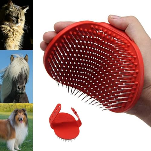 Brosse démêlante pour Animaux, Chien ou Chat à poils longs ou laineux. Idéale pour la queue et la crinière des Chevaux. Elimine noeuds, poils morts, poussières, insectes. Accessoire de Toilettage.