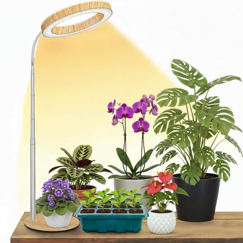 Grow Light for Indoor Plants Full Spectrum, Desk LED Plant