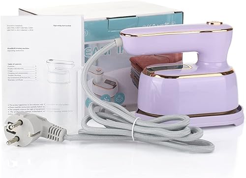 Máquina de planchar de mano profesional de vapor caliente para el hogar húmedo y seco doble pequeña máquina de viaje eléctrica plegable mini