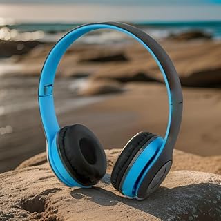 icall Latest P47 Wireless iC-91 Headphone with Mic & SD Card Slot Bluetooth Headset