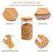 SAWAKE 10pcs Pequeños Tarros de Vidrio de Almacenamiento(5pcs 250 ml+5pcs 350 ml)Botes...