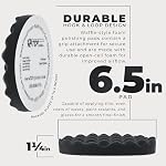 TCP Global 6.5" Black Waffle Foam Buffing Pad, Final Cut - Image 3