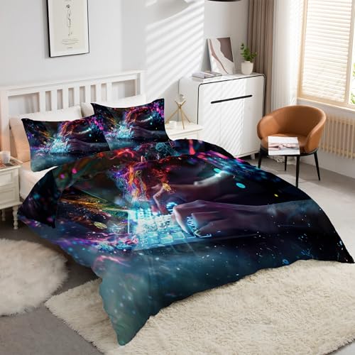 Housse de couette 240x260 science et technologie réversible microfibre parure lit