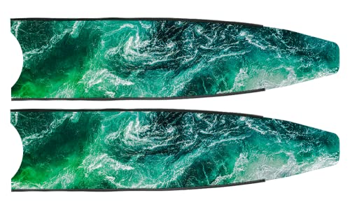 Leaderfins Ocean Pure Carbon Freediving and Spearfishing Blades (Medium Stiffness)