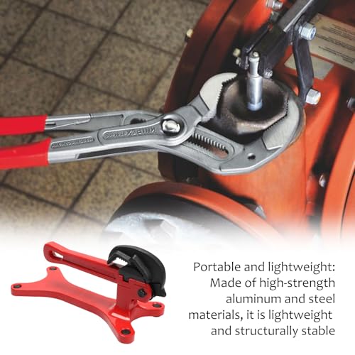 Portable Pipe Vise, Pipe Tightening Vise, Portable Aluminum Tube Vice, Lightweight Hand Tool, for Valve Maintenance, Narrow Space Work Sites, High-Altitude 5 Portable Pipe Vise, Pipe Tightening Vise, Portable Aluminum Tube Vice, Lightweight Hand Tool, for Valve Maintenance, Narrow Space Work Sites, High-Altitude - Image 5