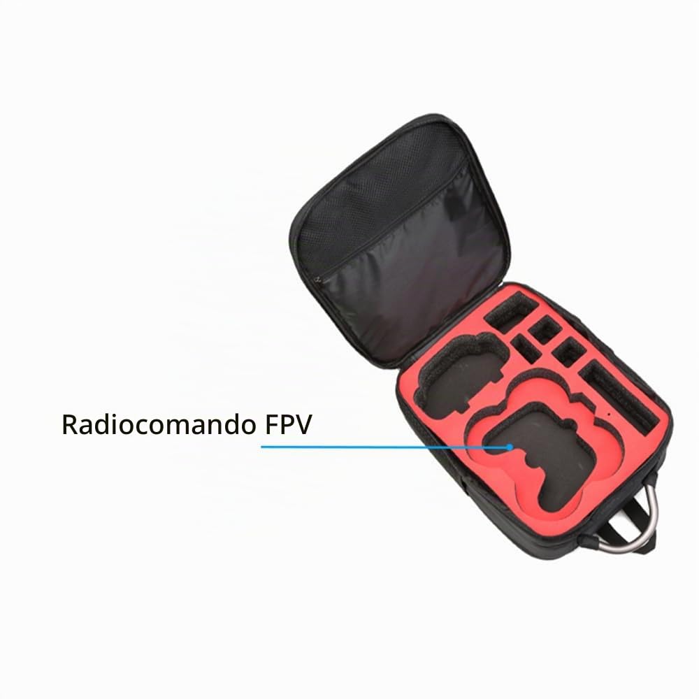 Custodia da trasporto zaino per DJI Avata 2, custodia protettiva da viaggio portatile per drone Avata 2/Fly More Combo, per occhiali 3, custodia organizer per accessori per telecomando FPV