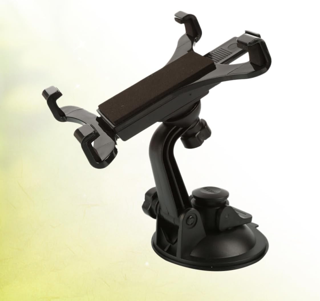 Car Tablet PC Bracket Xmas 360 Rotating Black ABS Holder image 5