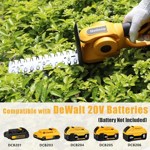 Cordless Hedge Trimmer Compatible with DeWalt 20V MAX Battery, Cordless Bush Trimmer, Grass Shears, 2-in-1 Cordless Hedge Trimmer for Yard and Lawn. (Battery NOT Included)
