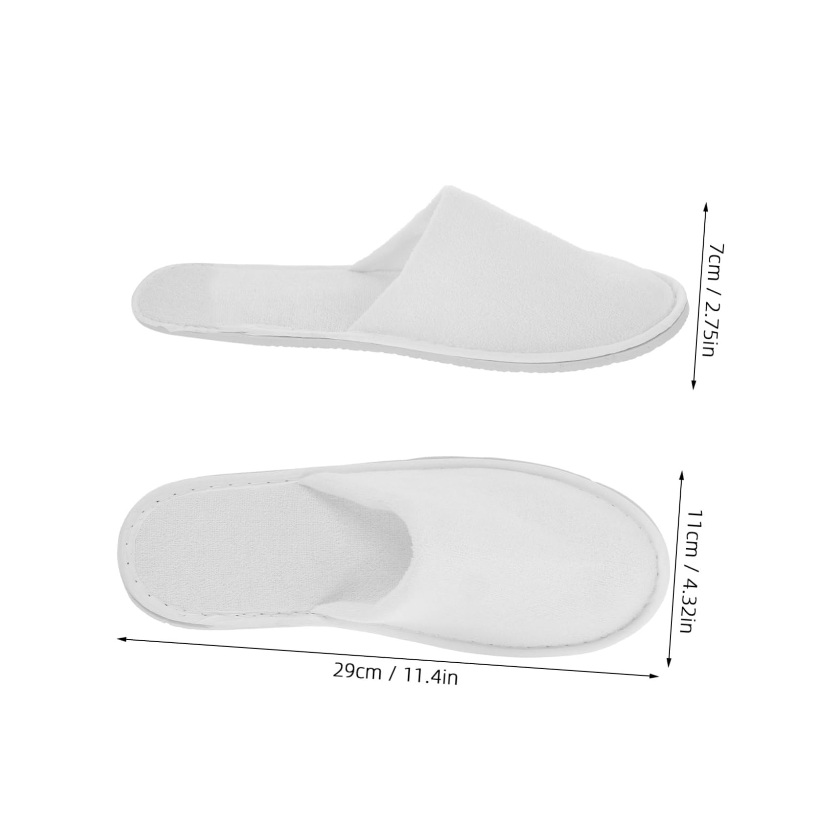 Holibanna 5 Pairs Disposable Hotel Slippers Non Skid Travel Slippers for Men Women Lightweight Easy to Carry for Motels and Parties
