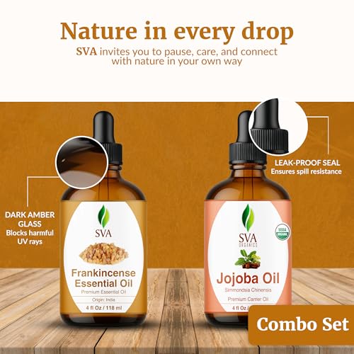 Aceite esencial de Frankincense Serrata y aceite portador de jojoba 4oz combo miniatura 7